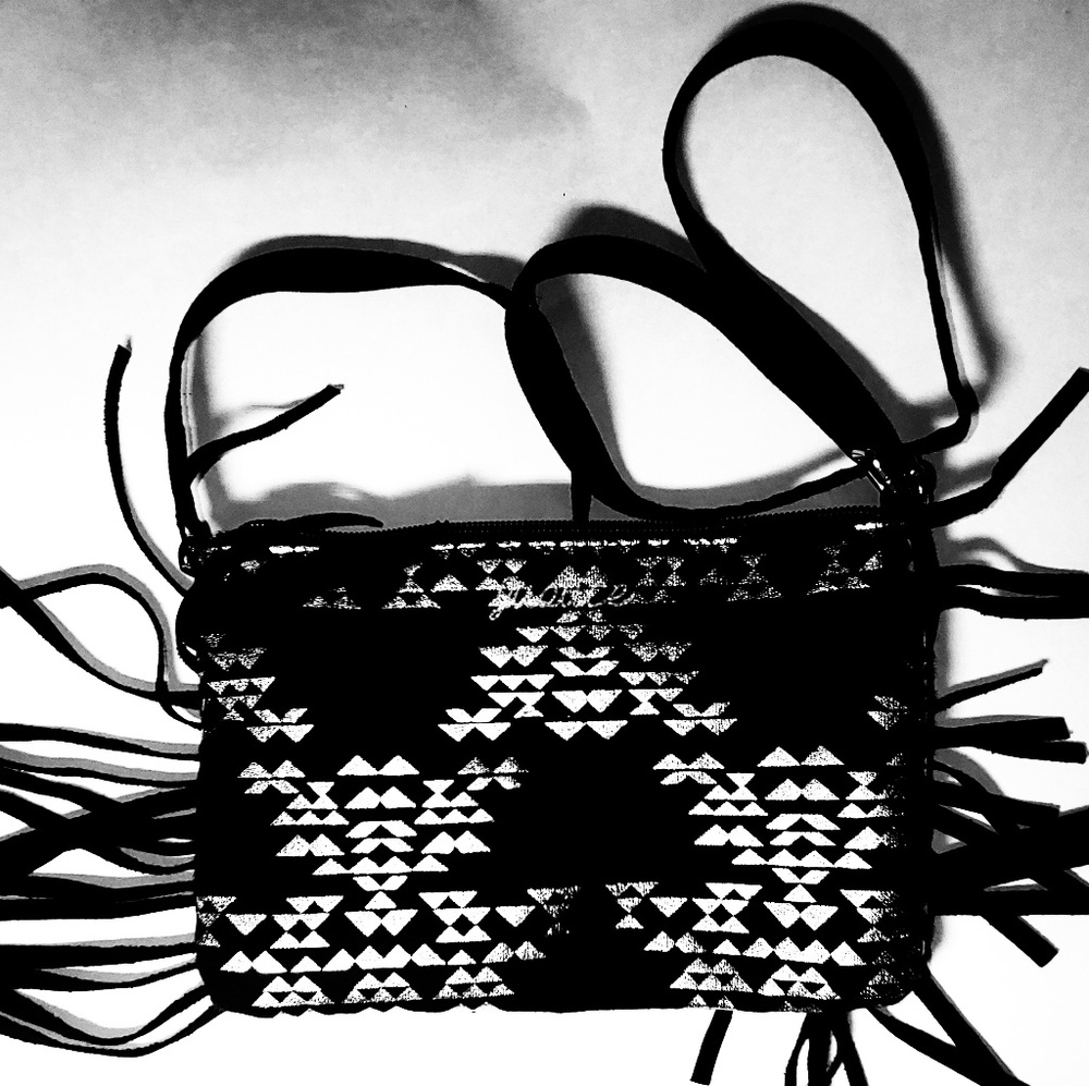 Justice crossbody shoulder bag silver letter" L".